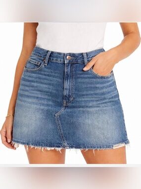 Madewell Women's Pieced Denim A-Line Miniskirt Size 2